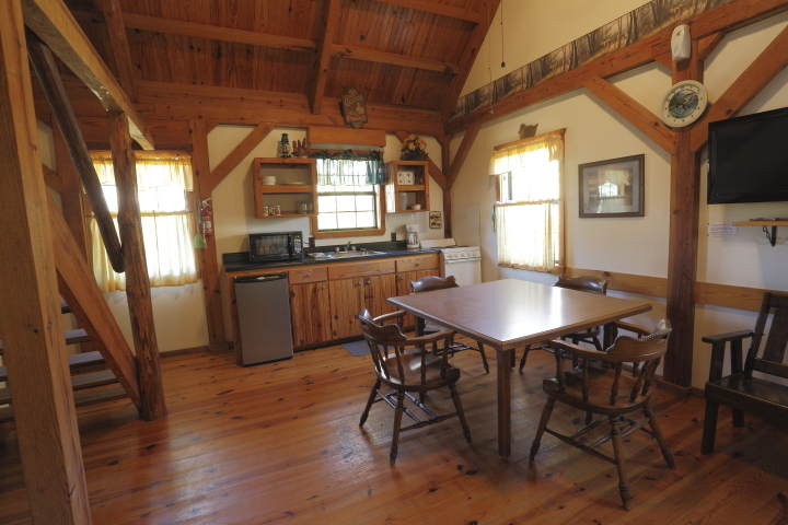 Dining and kitchen area